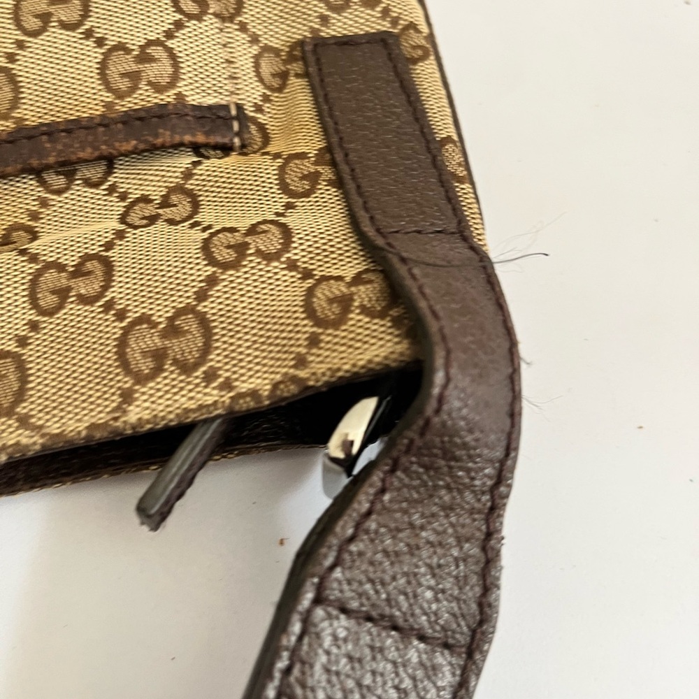 Gucci Beige and Brown Monogram Messenger Bag - Picture 8 of 16